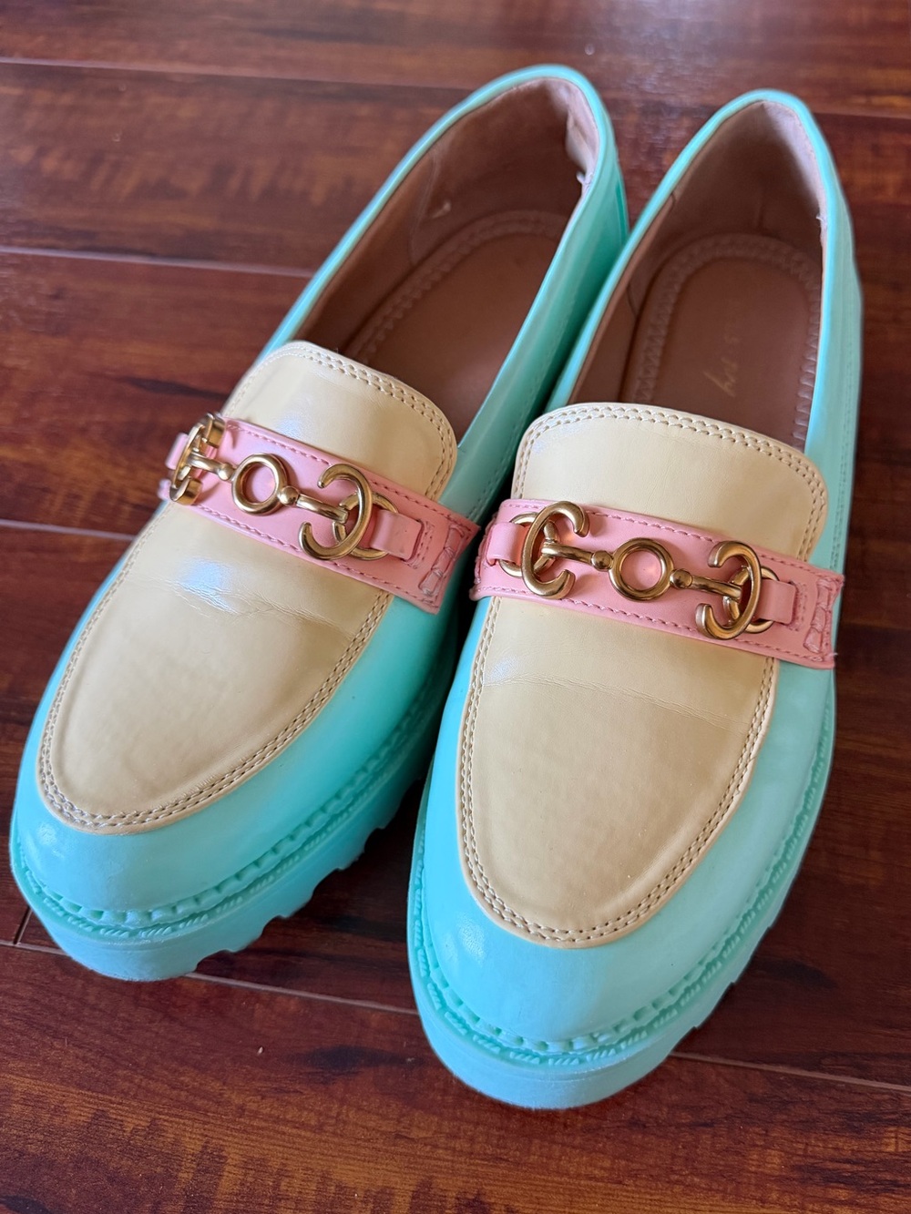 Circus NY Colorblock Chunky Platform Loafers